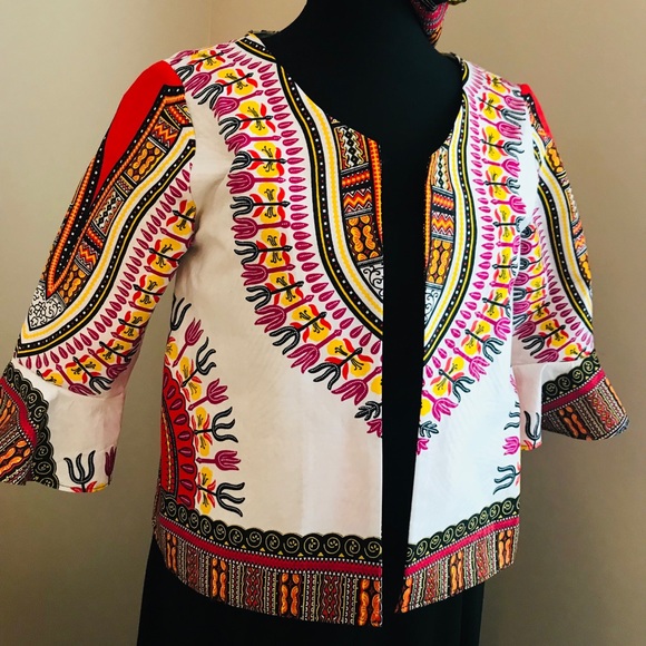 African Print custom made jacket - Picture 1 of 3